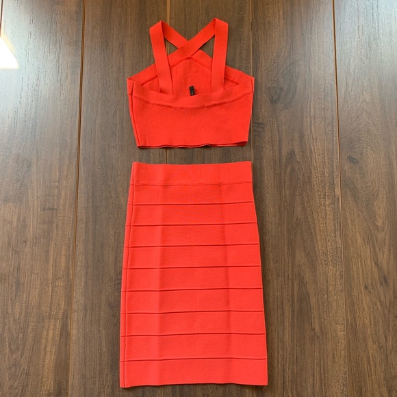 SOLD - BCBGMaxAzria 2 piece Body-con Dress - Picture 6 of 7